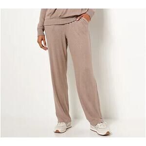 CANDACE CAMERON BURE NEW $51 Brushed Pull-On Pant Brown‎ Heather 2XP